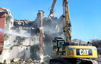 High-rise demolition